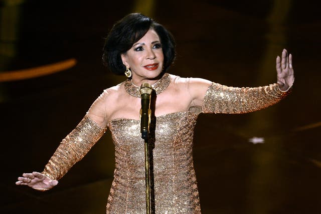 Shirley Bassey performed "Goldfinger" at a Cannes fundraiser