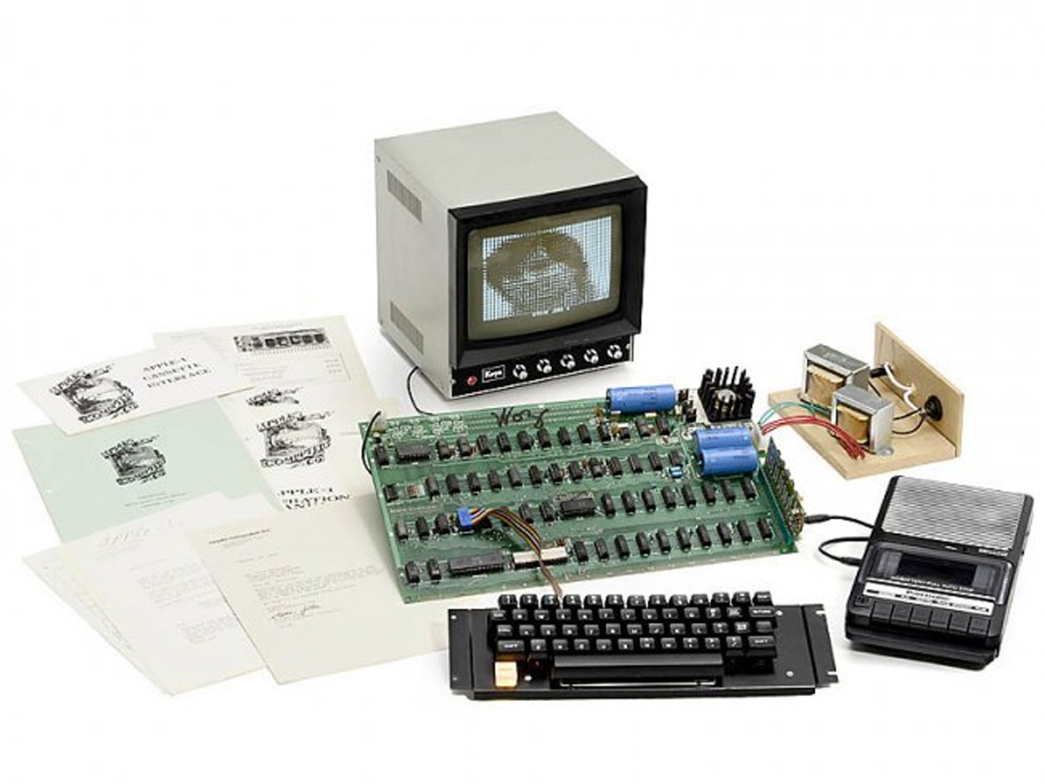 The Apple-1 computer being sold in Cologne tomorrow