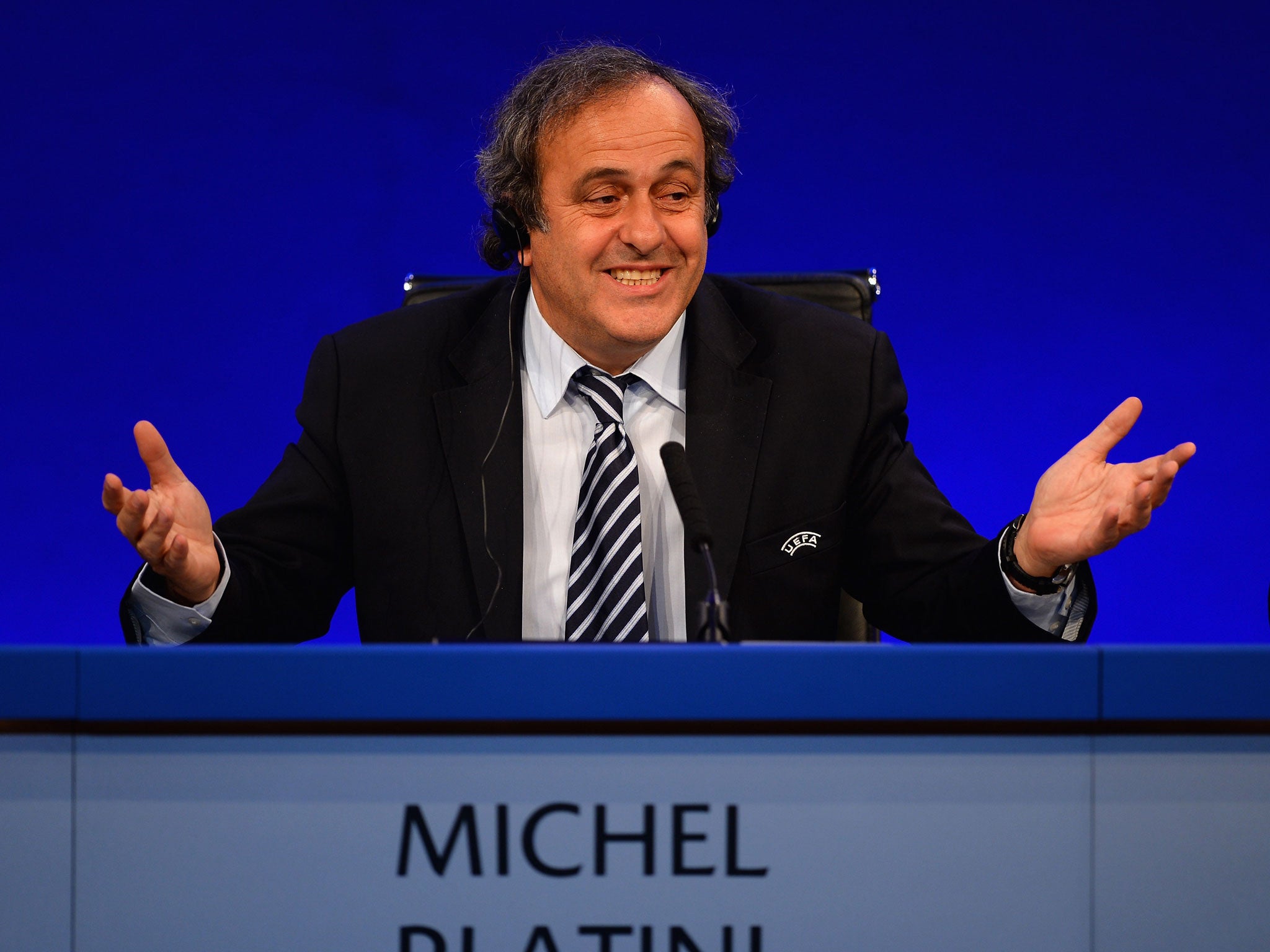 Your move: Michel Platini is being urged to switch the Under-21 venue