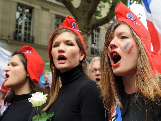 Activists against same-sex marriage took to the streets in Paris