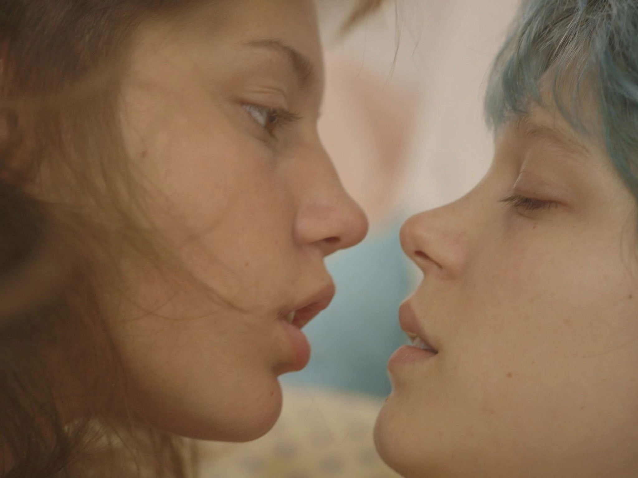 Seydoux, right, and Exarchopoulos in Blue is the Warmest Colour