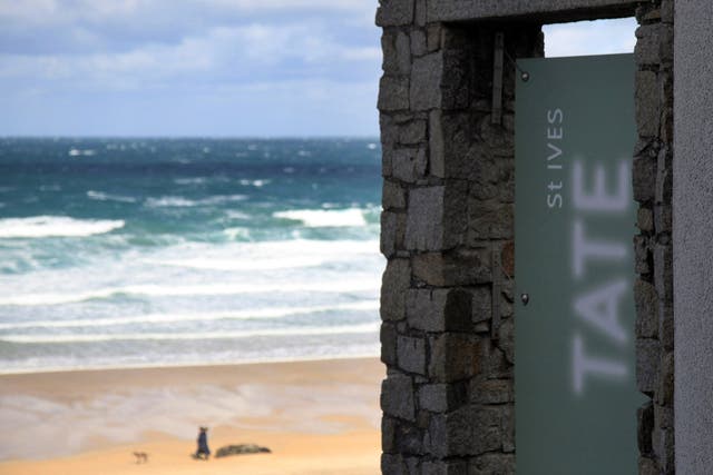 Tate St Ives caught fire yesterday but none of the artworks are thought to have been damaged.