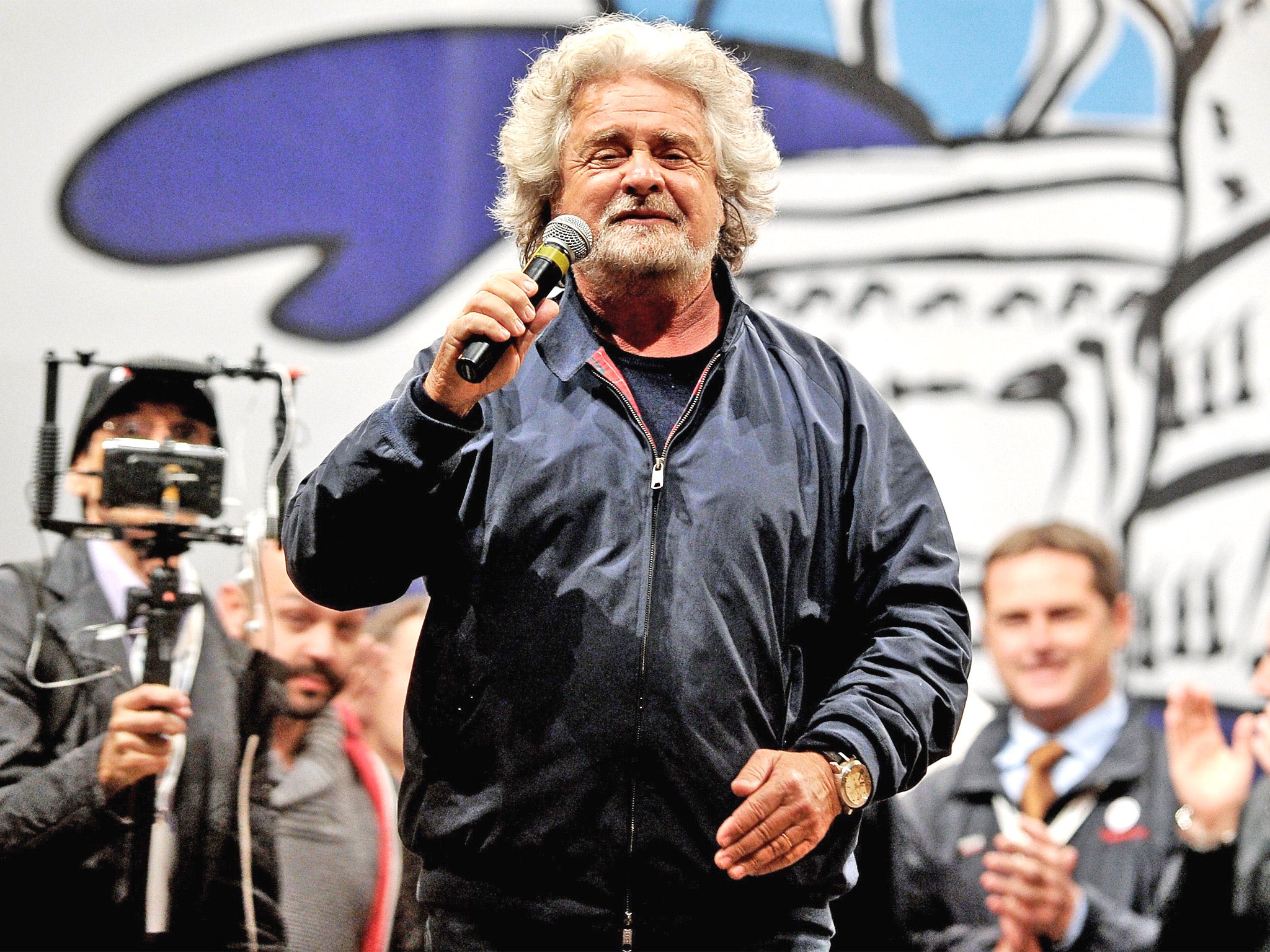 Beppe Grillo, the leader of the 'Five-Star Movement'