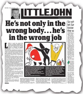 &#13;
Richard Littlejohn's column in the Daily Mail&#13;