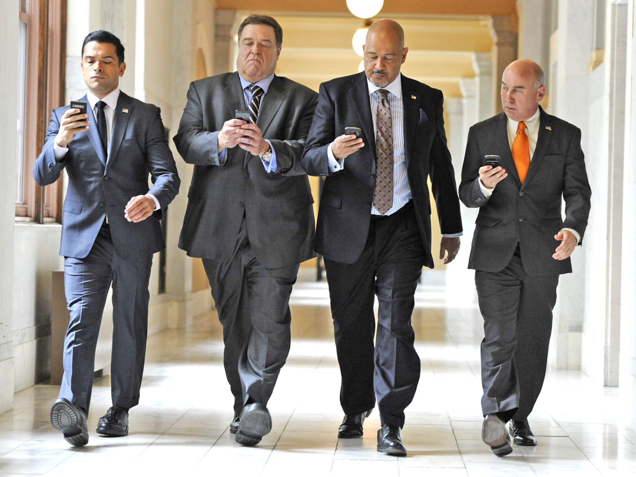 John Goodman (second left) in 'Alpha House'