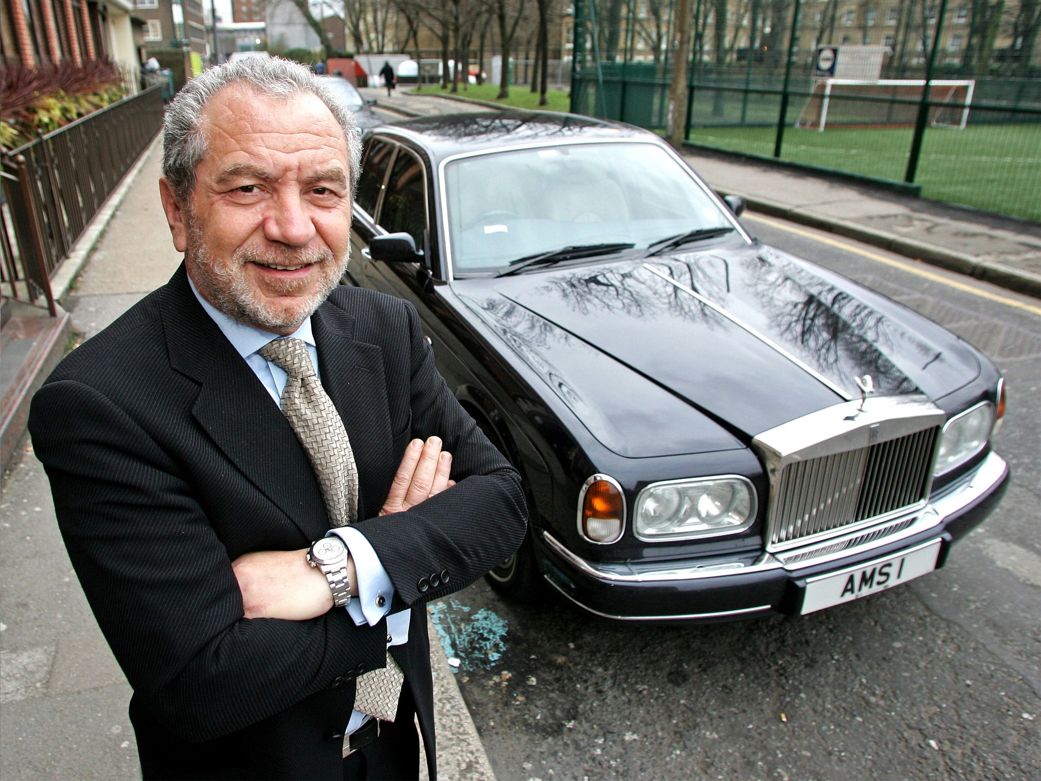Sir Alan has swapped his old Rolls-Royce Phantom (pictured) for a cheaper model