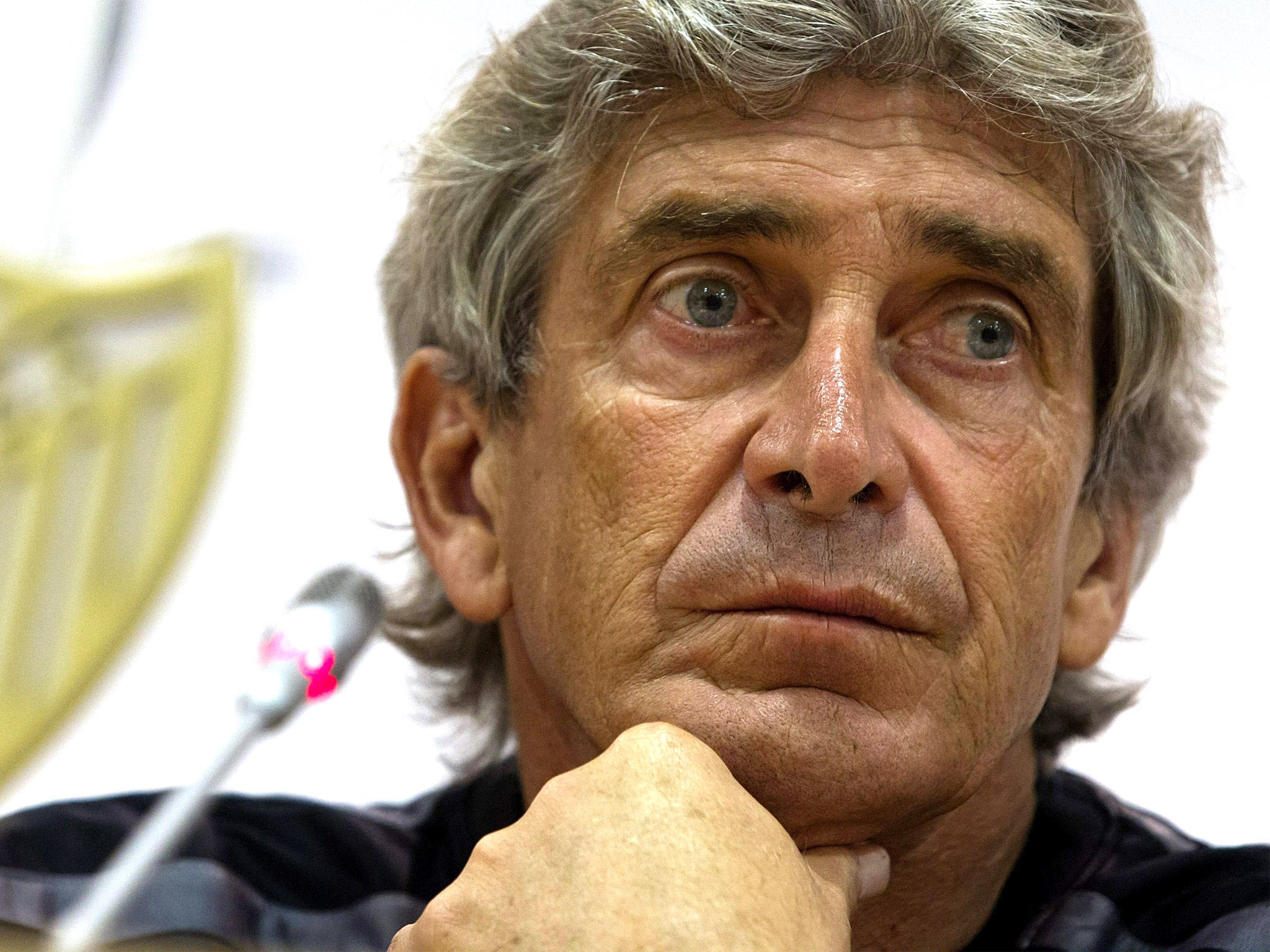 Manuel Pellegrini, pictured, will be happy to face Jose Mourinho if the Portuguese goes back to Chelsea