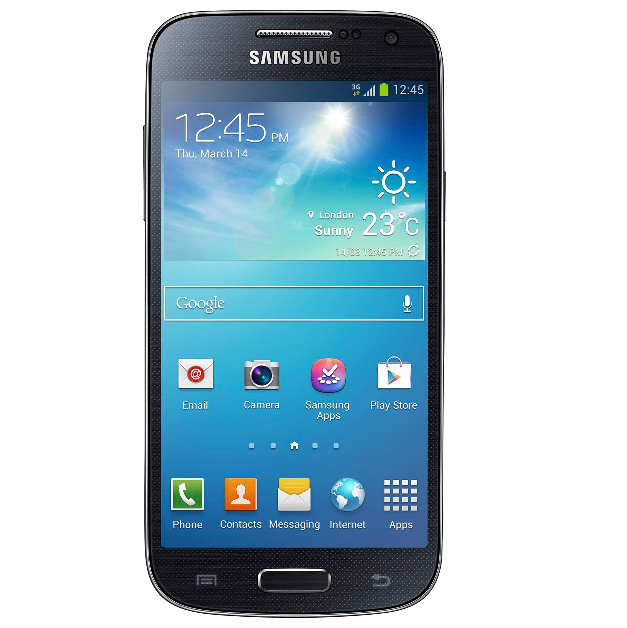The new Samsung Galaxy S4 Mini in black