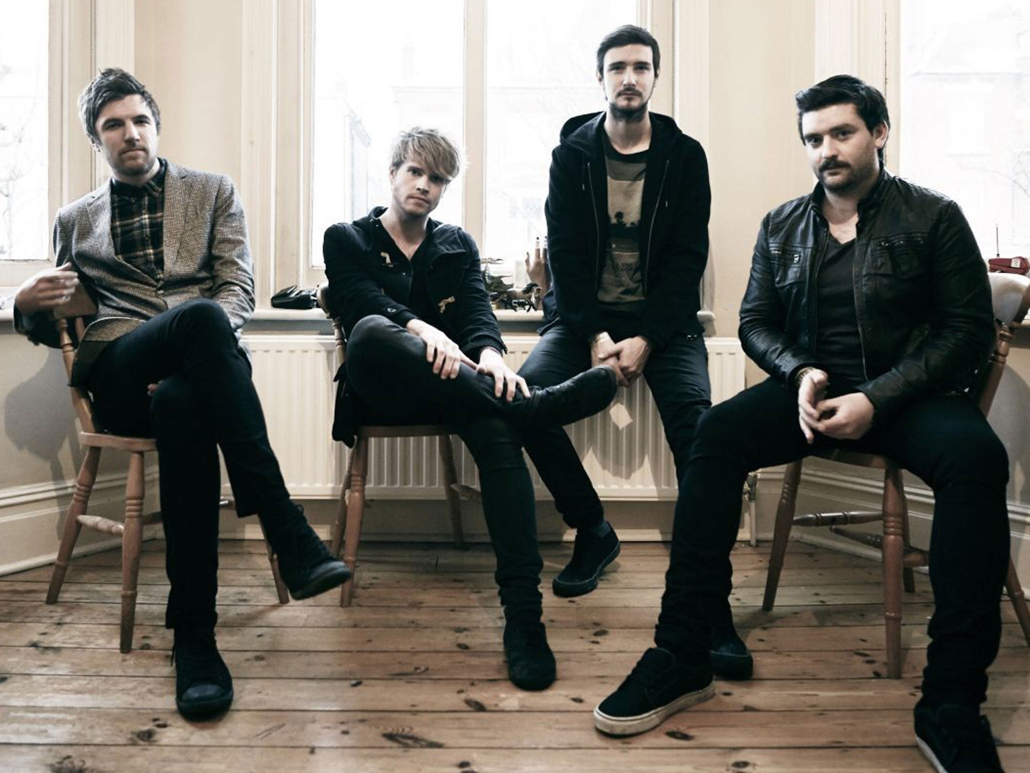 In the hot seats: (left to right) Mark Prendergast, Steve Garrigan, Jay Boland and Vinny May of Kodaline