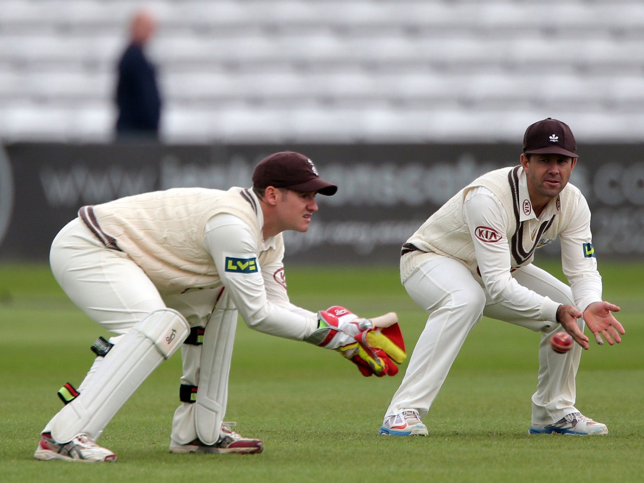 Ricky Ponting made his debut for Surrey against Derbyshire