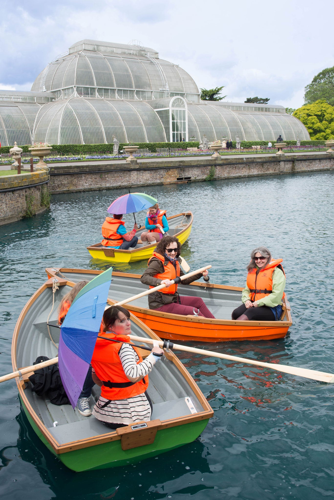 Go boating on a Tutti Frutti lake at the gardens in Kew