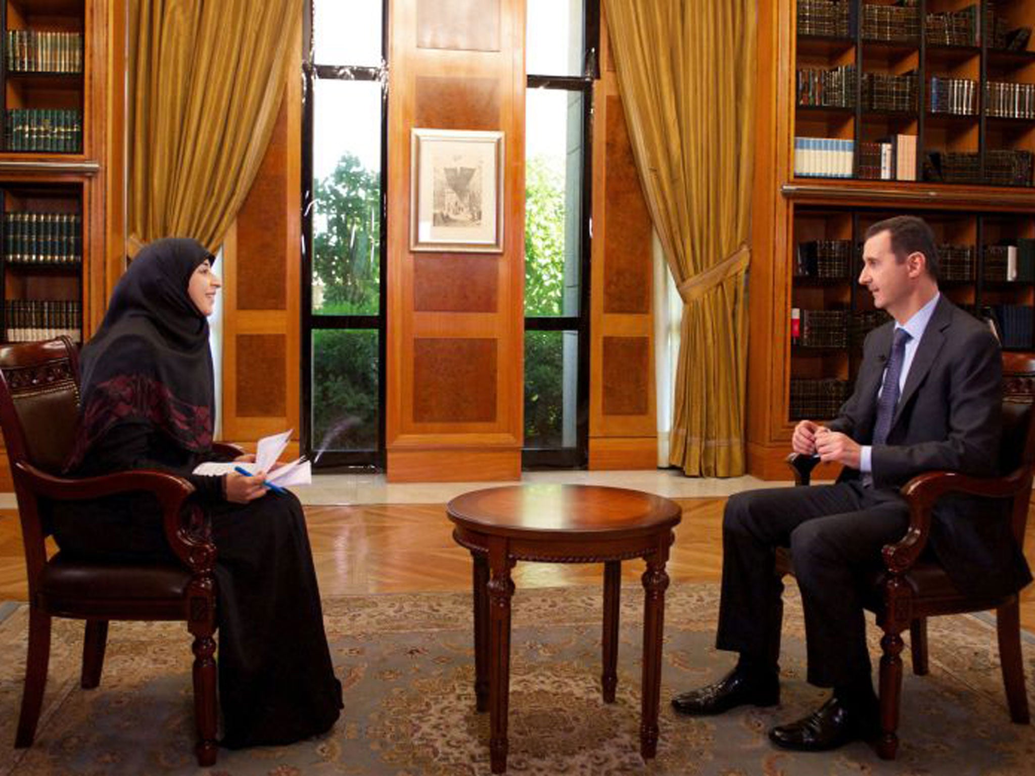 President Assad threatened on Lebanese TV to strike back against any Israeli attack