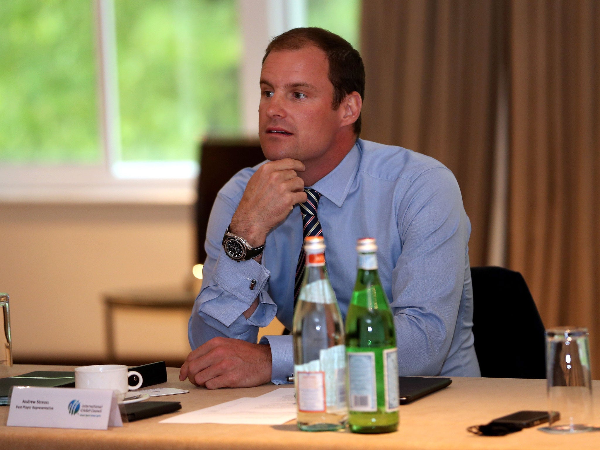 Going in to bat: Andrew Strauss is on the ICC cricket committee