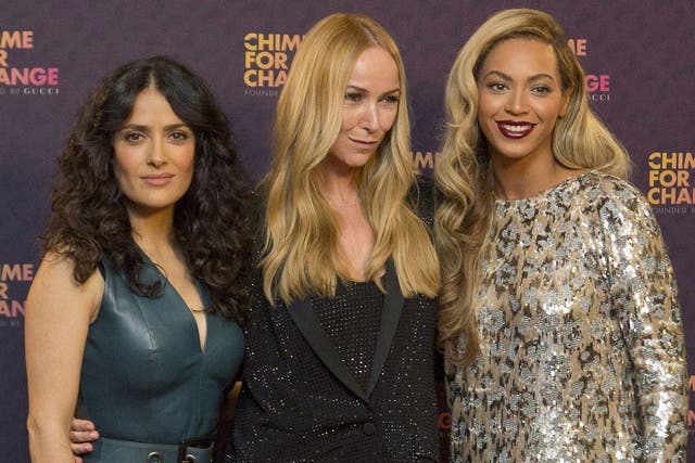 Salma Hayek, Gucci’s Frida Giannini and Beyoncé raise millions with a ‘feminist Live Aid’