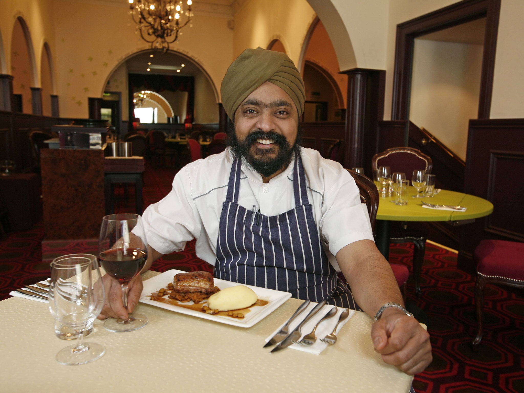 Tony Singh at his new restaurant, Tony's Table