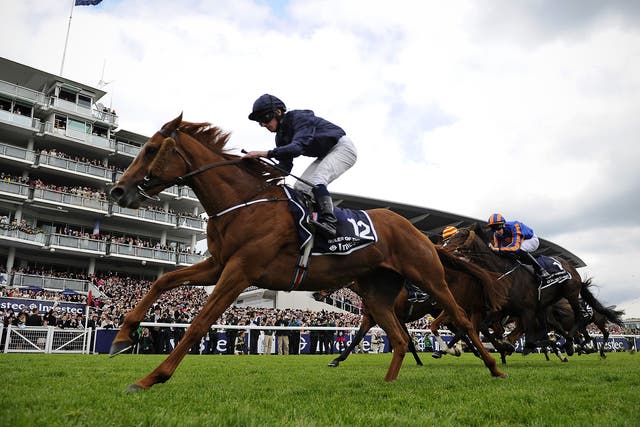 Ryan Moore on Ruler Of The World wins the Derby
