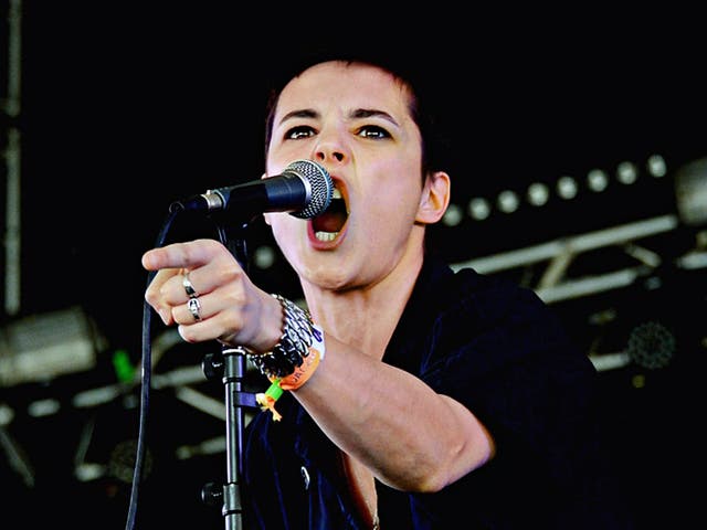 Making her point: Jehnny Beth, lead singer of Savages 
