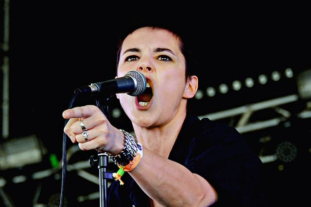 Making her point: Jehnny Beth, lead singer of Savages 