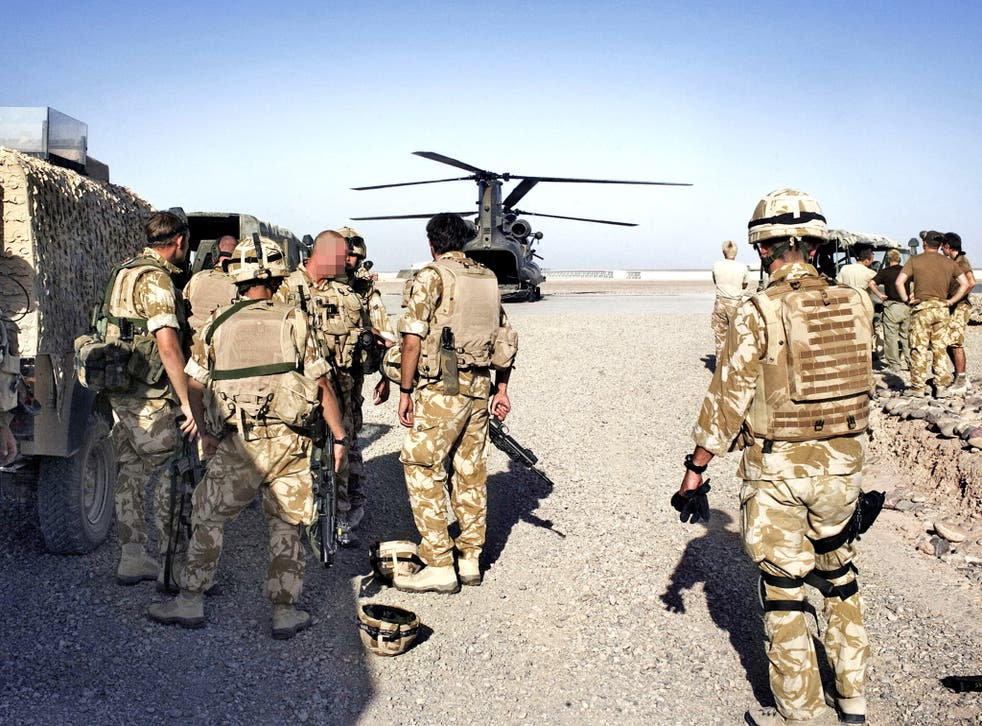 British troops on duty in Afghanistan