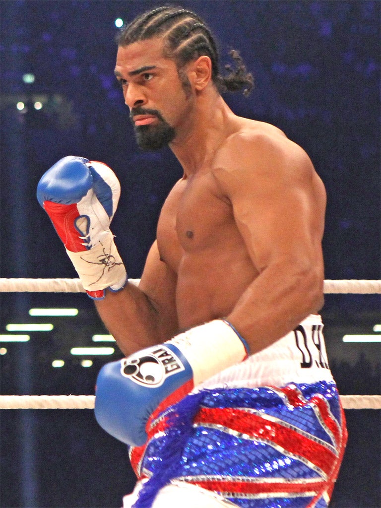 David Haye’s June fight was called off because of injury