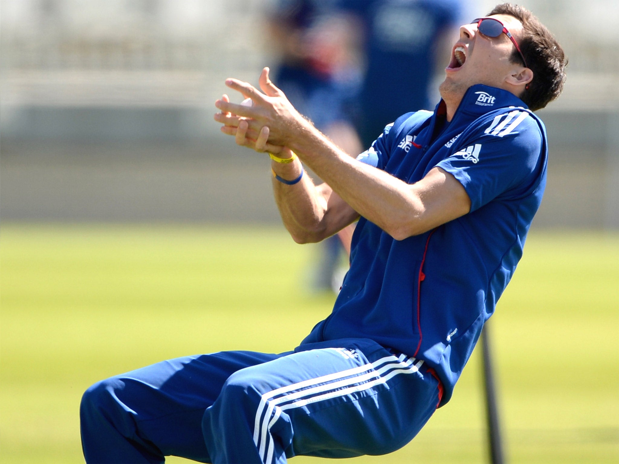 Steven Finn was back in training with England at Trent Bridge