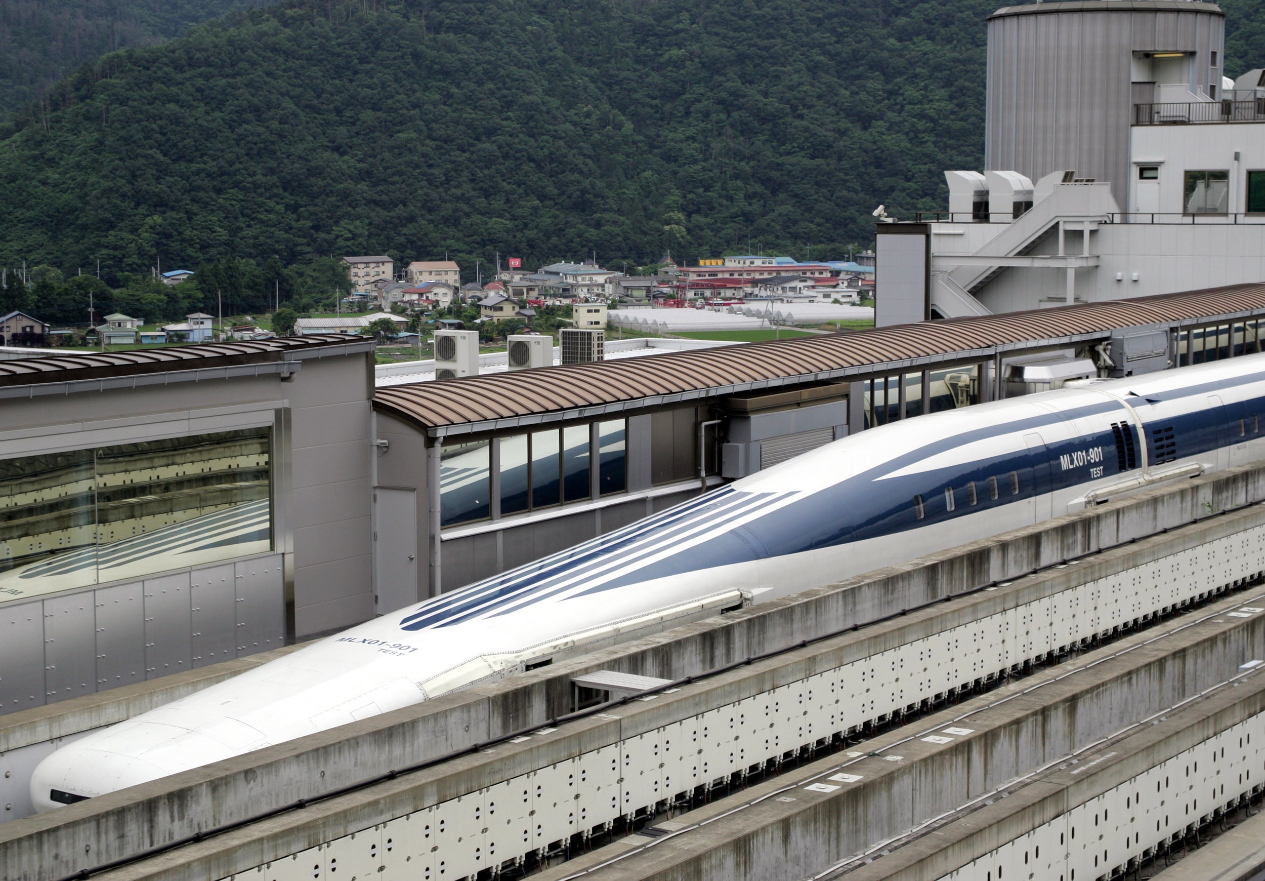The new maglev bullet train in Japan