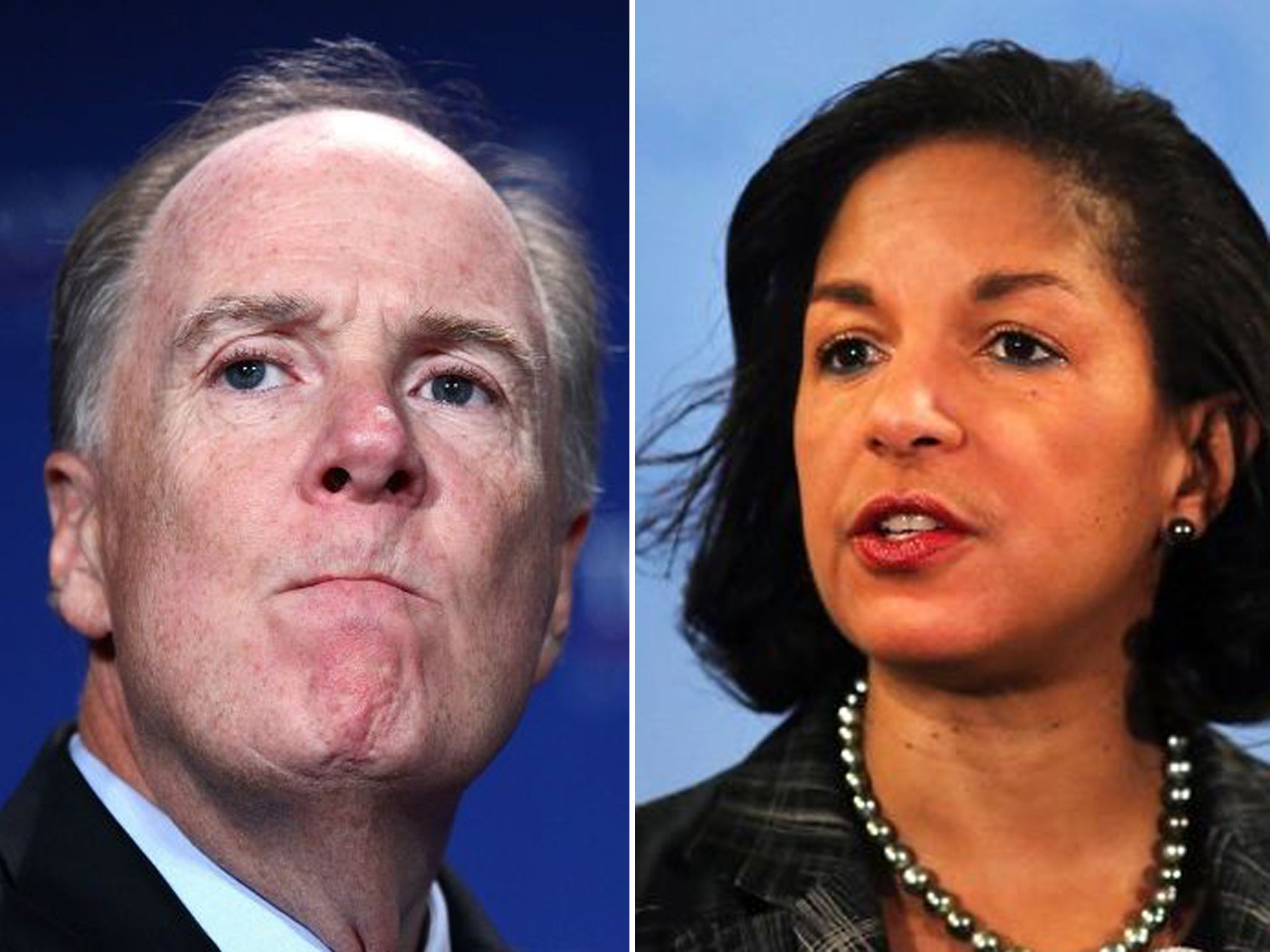 Tom Donilon, left, will resign and Susan Rice will take up the position as top national security advisor