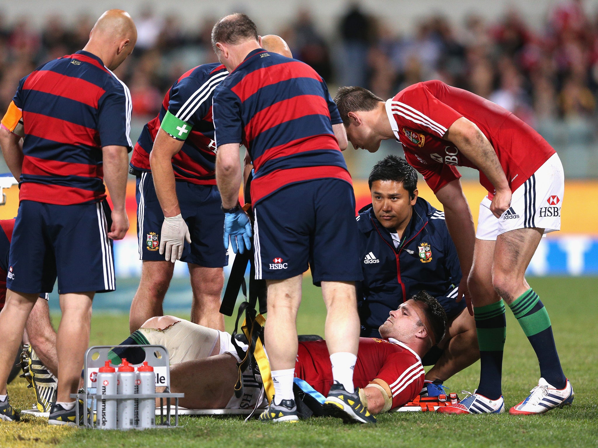 BRITISH AND IRISH LIONS 1. Cian Healy - 6 Ran well from base of the ruck and first receiver early on, but injury marred the day for the Lions.