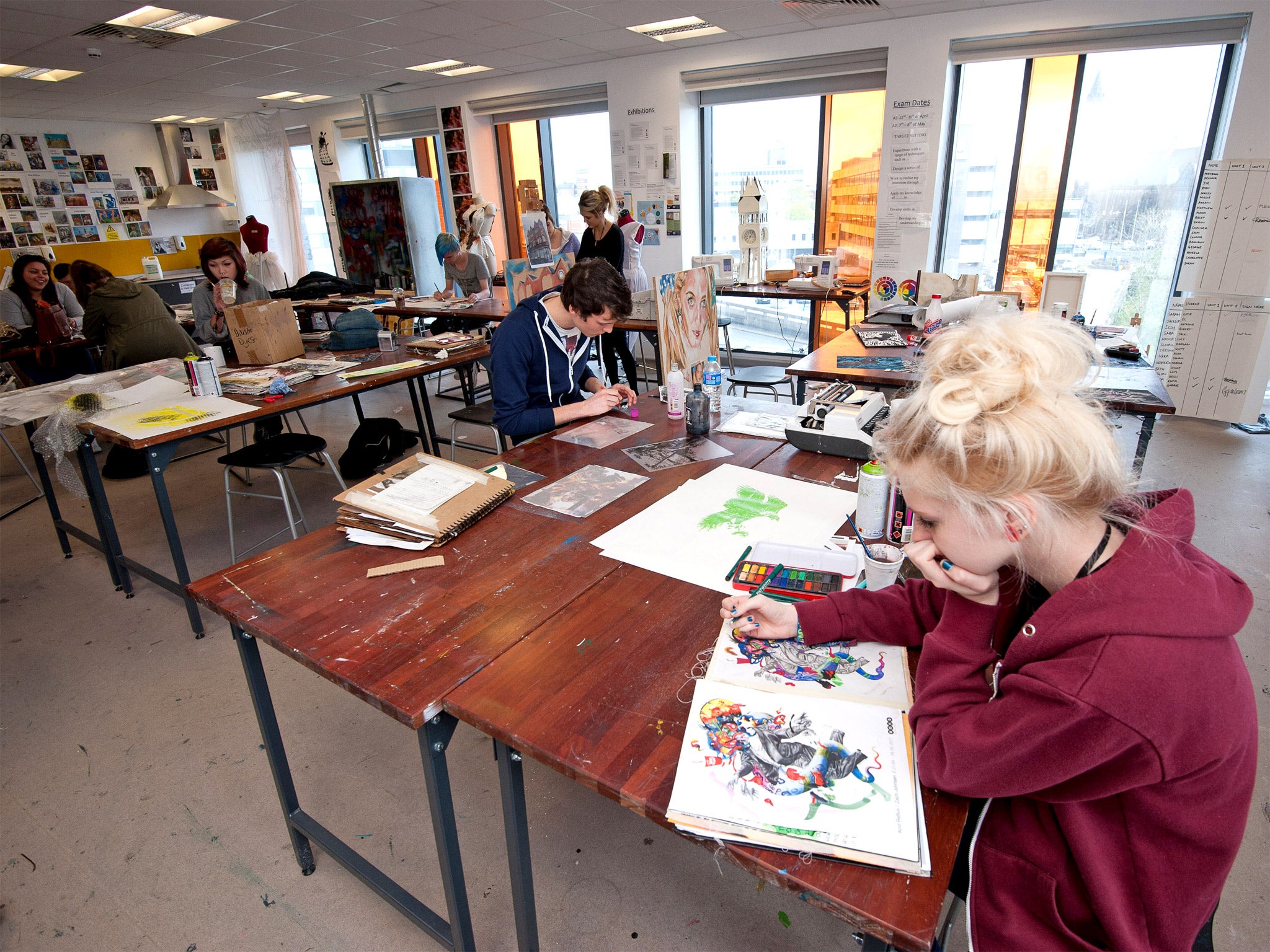 Great expectations: Rochdale Sixth-form College has around 1,000 students