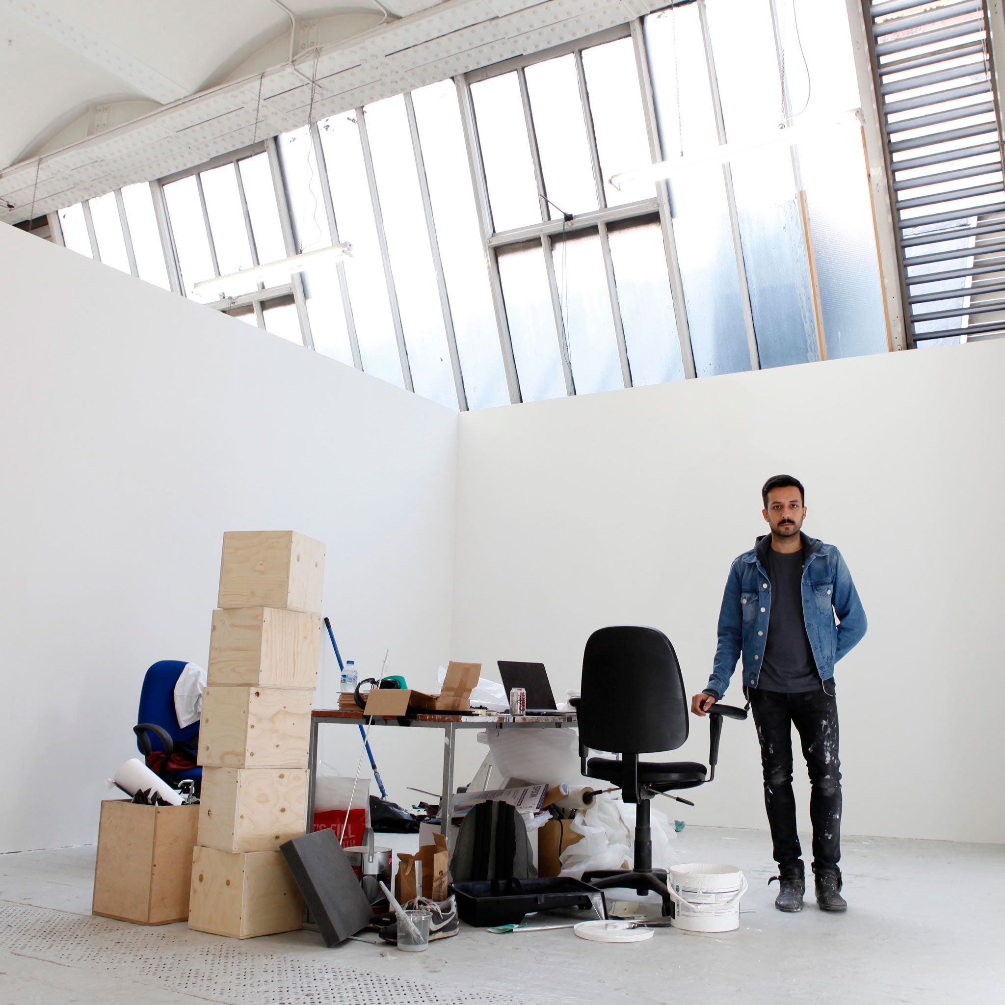 Mad for minimalism: Prem Sahib in his studio at the Royal Academy Schools