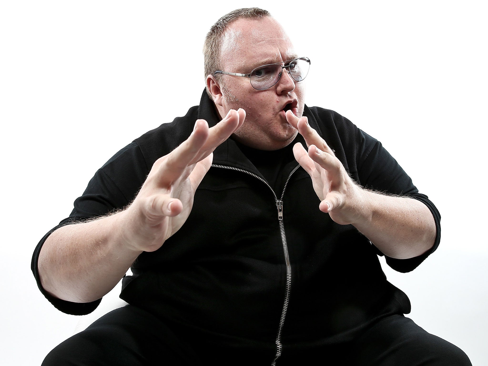 Kim Dotcom, internet entrepreneur and founder of the now-defunct file-sharing website Megaupload