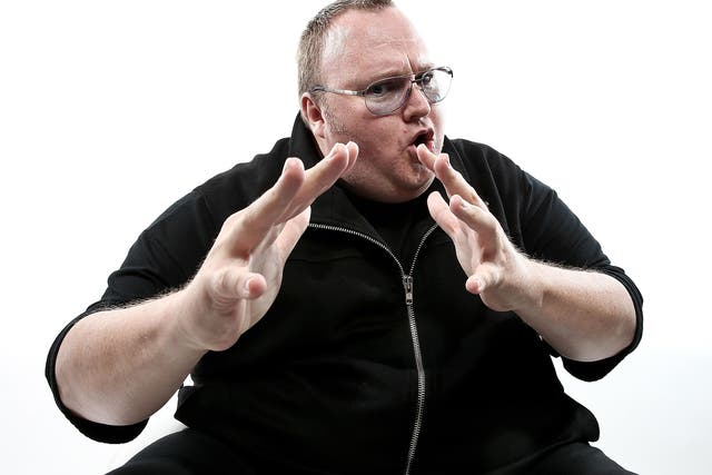 Kim Dotcom, internet entrepreneur and founder of the now-defunct file-sharing website Megaupload