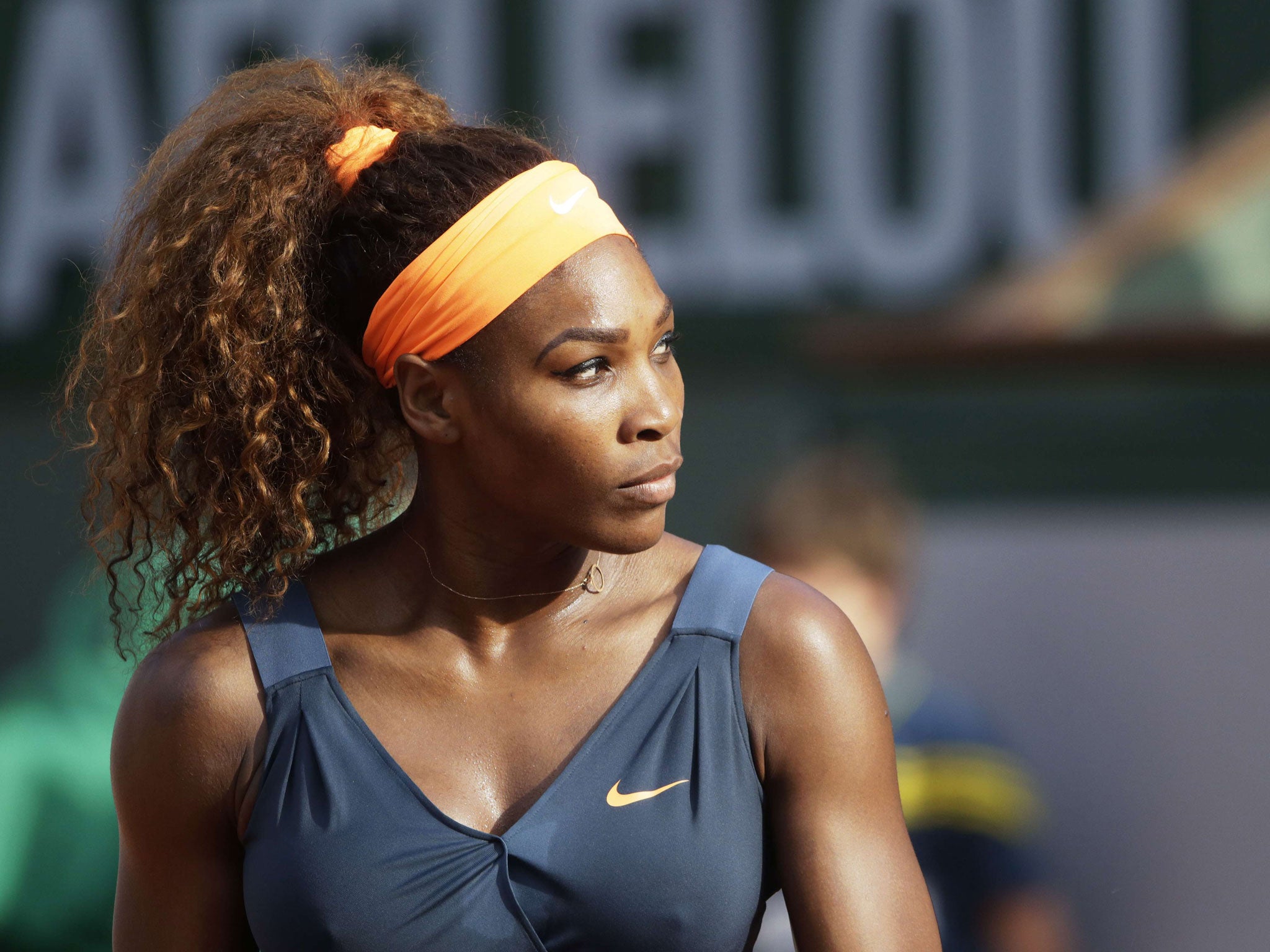 Serena Williams was in no mood to hang around at Roland Garros