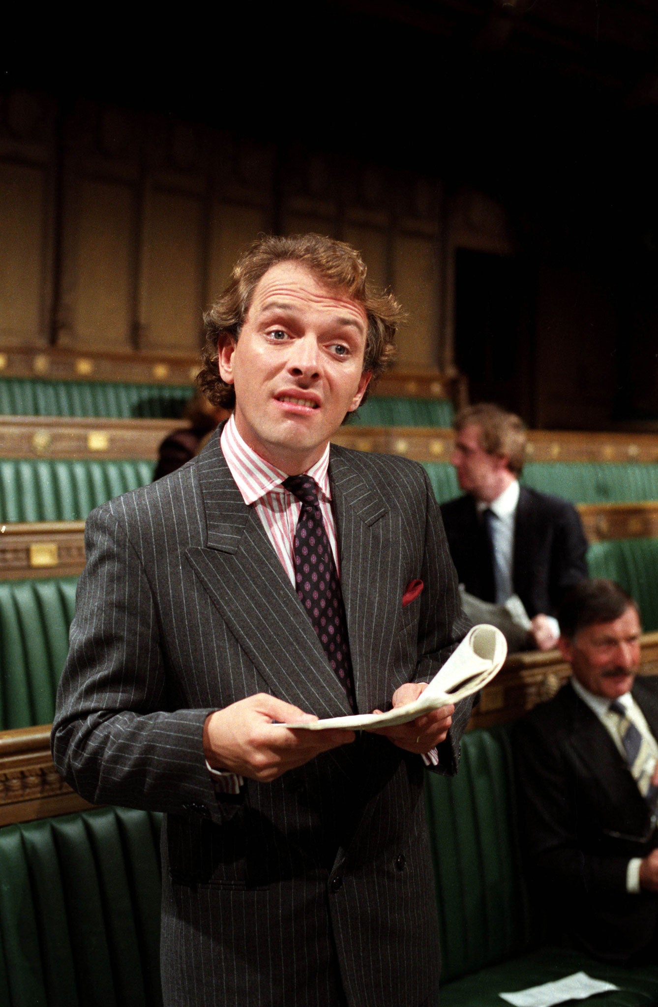 Rik Mayall’s satirical Alan B’Stard was a callous, ultra-right wing Tory backbencher (Rex)