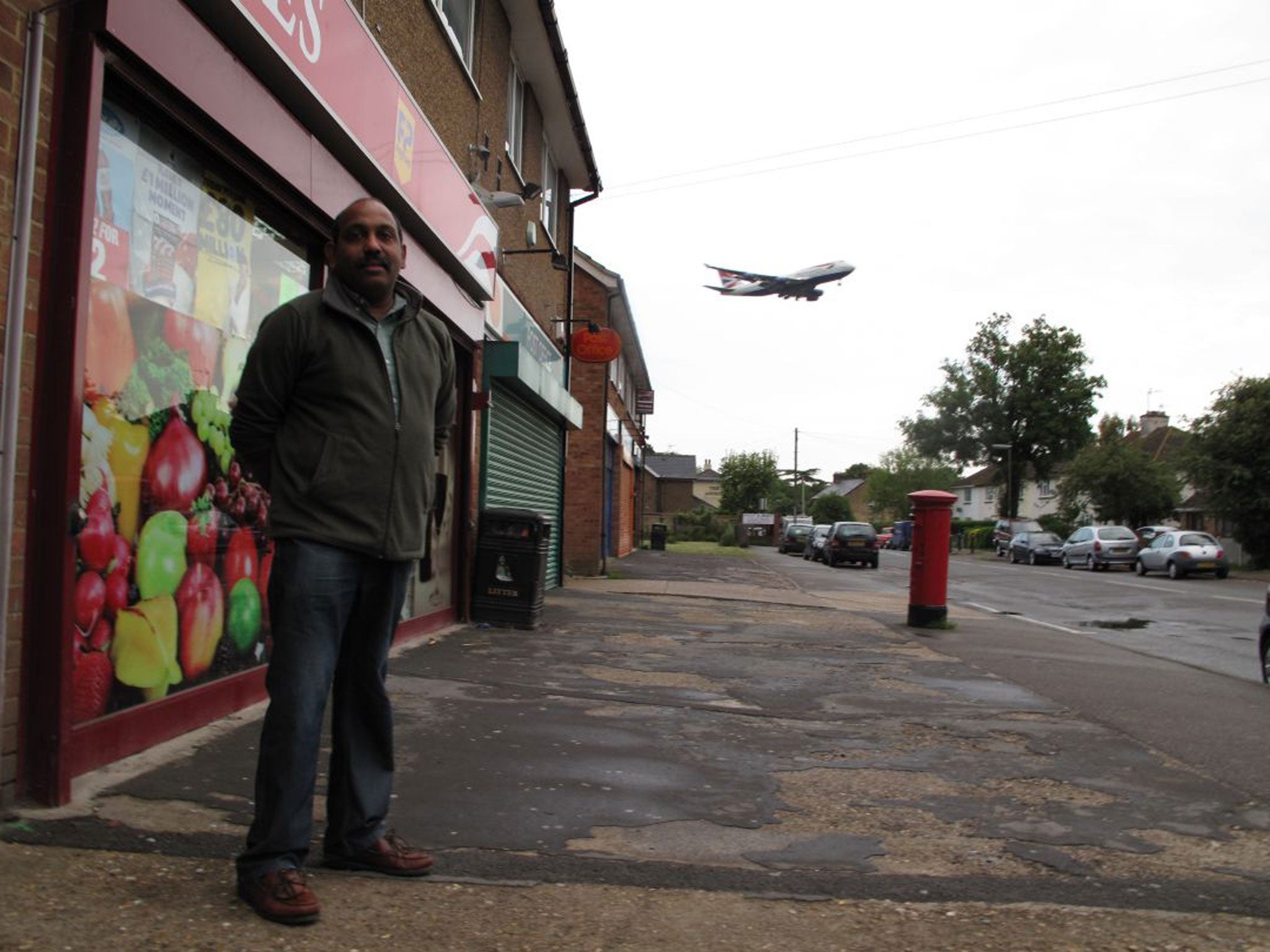 Sri Haran, who runs a shop in Stanwell Moor, believes there is nothing residents or business people will be able to do to stop the plans