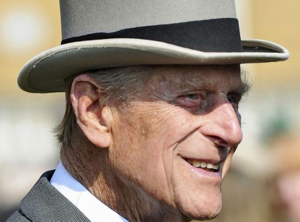 Britain's Prince Philip attends a Garden Party at Buckingham Palace in London 