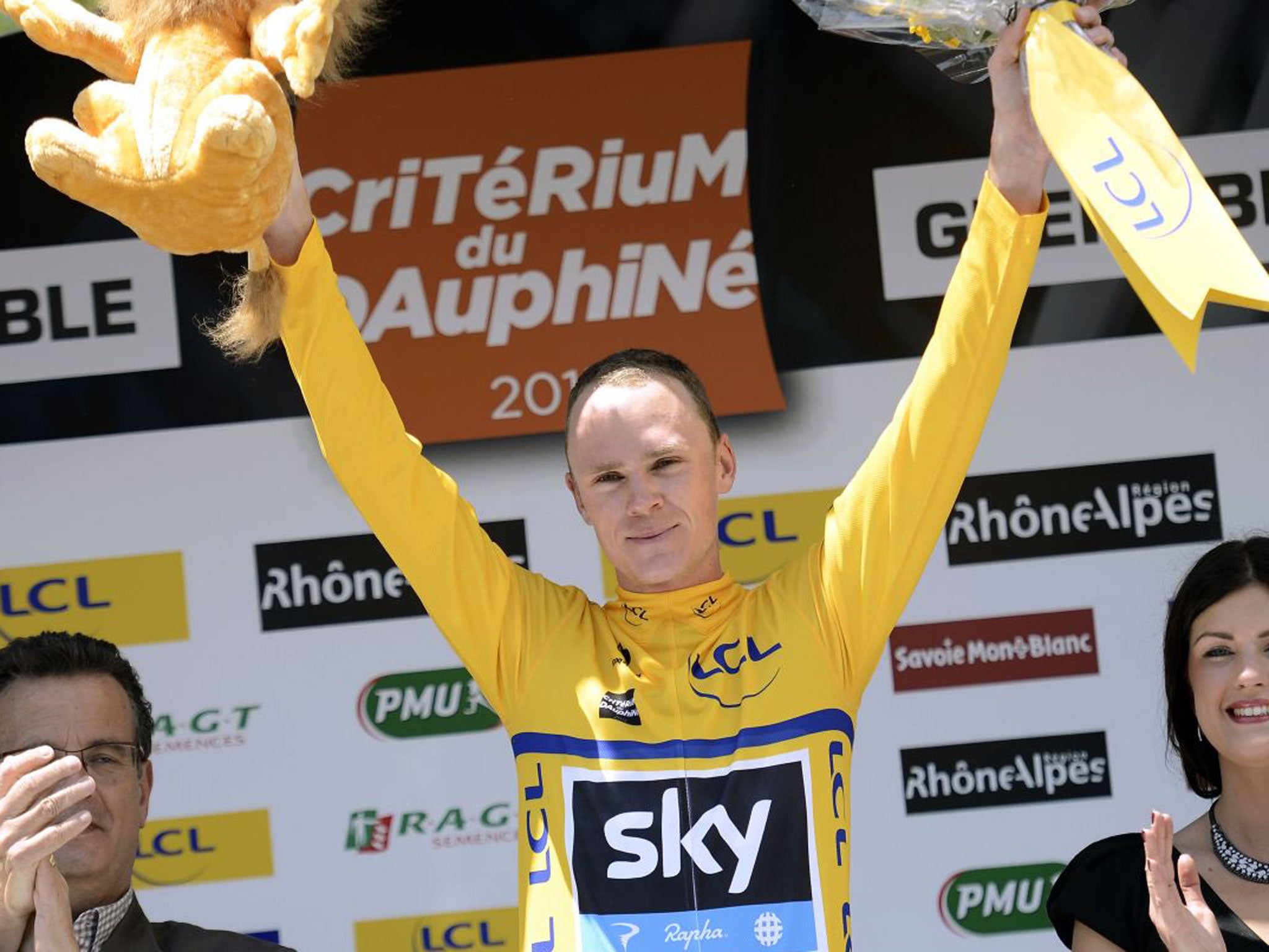 Chris Froome retained the lead in the Critérium du Dauphiné