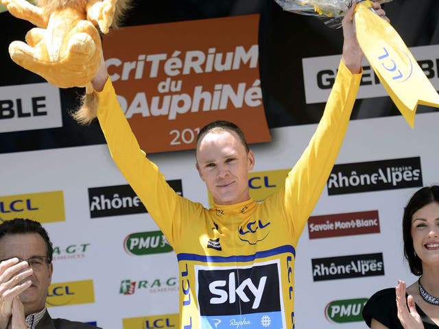 Chris Froome retained the lead  in the Critérium du Dauphiné