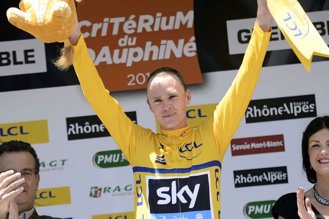 Chris Froome retained the lead  in the Critérium du Dauphiné
