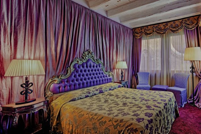 A decadent bedroom at Bloom