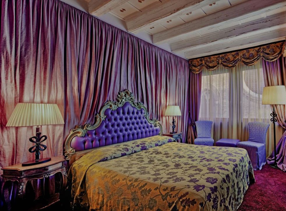 A decadent bedroom at Bloom