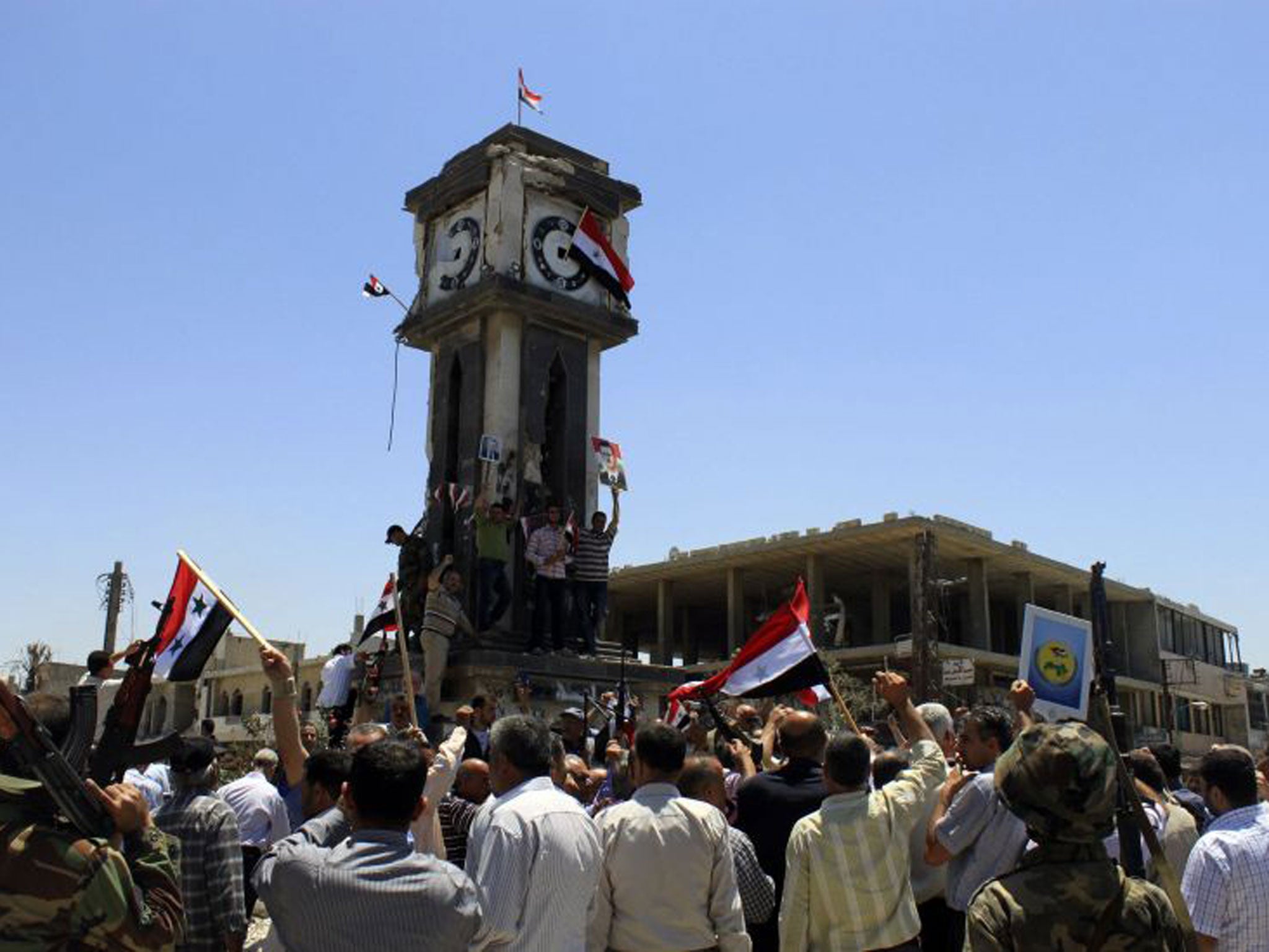 The town of Qusayr is taken by Assad loyalists last week