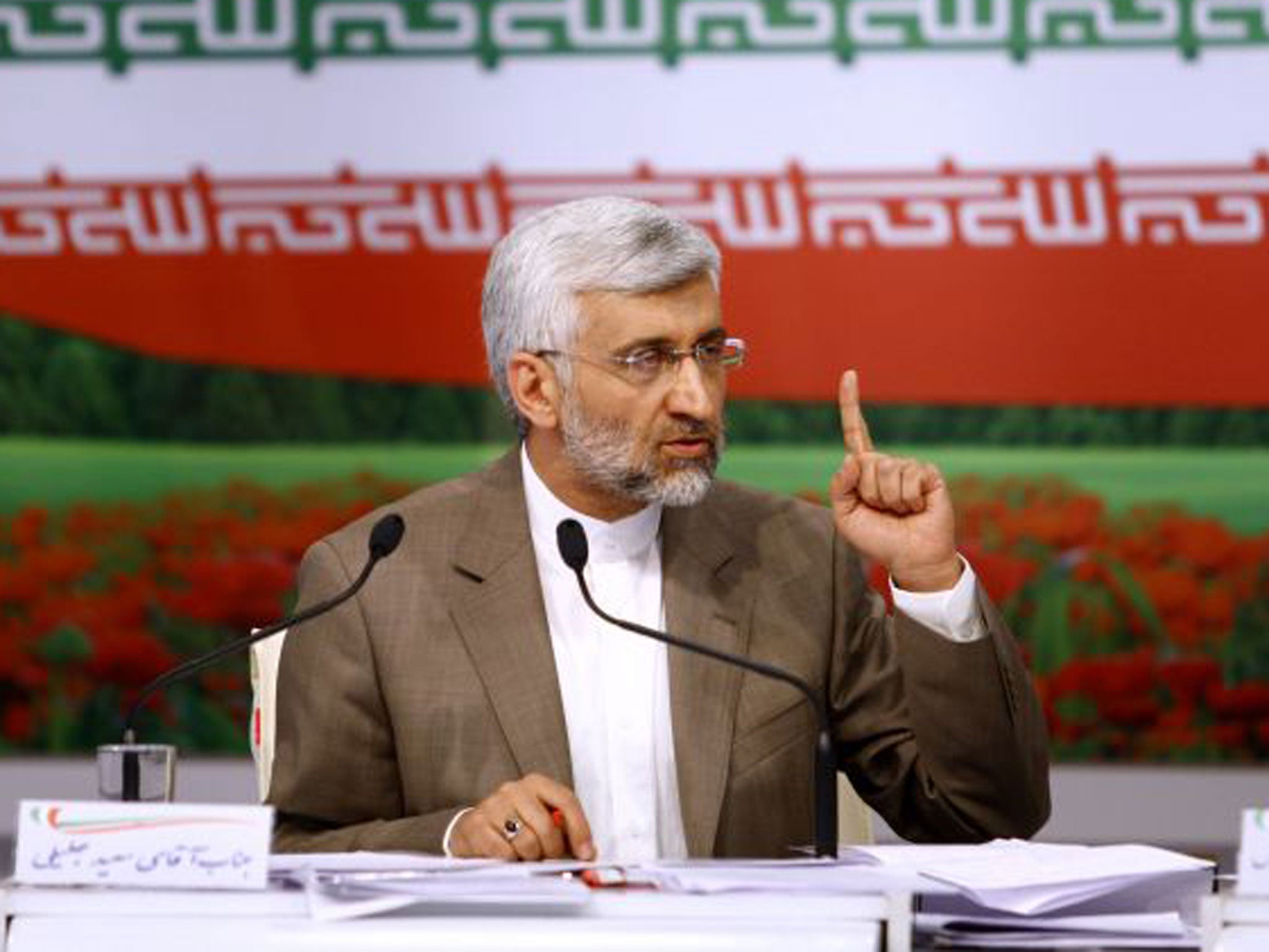 Candidate and Khamenei loyalist, Saeed Jalili