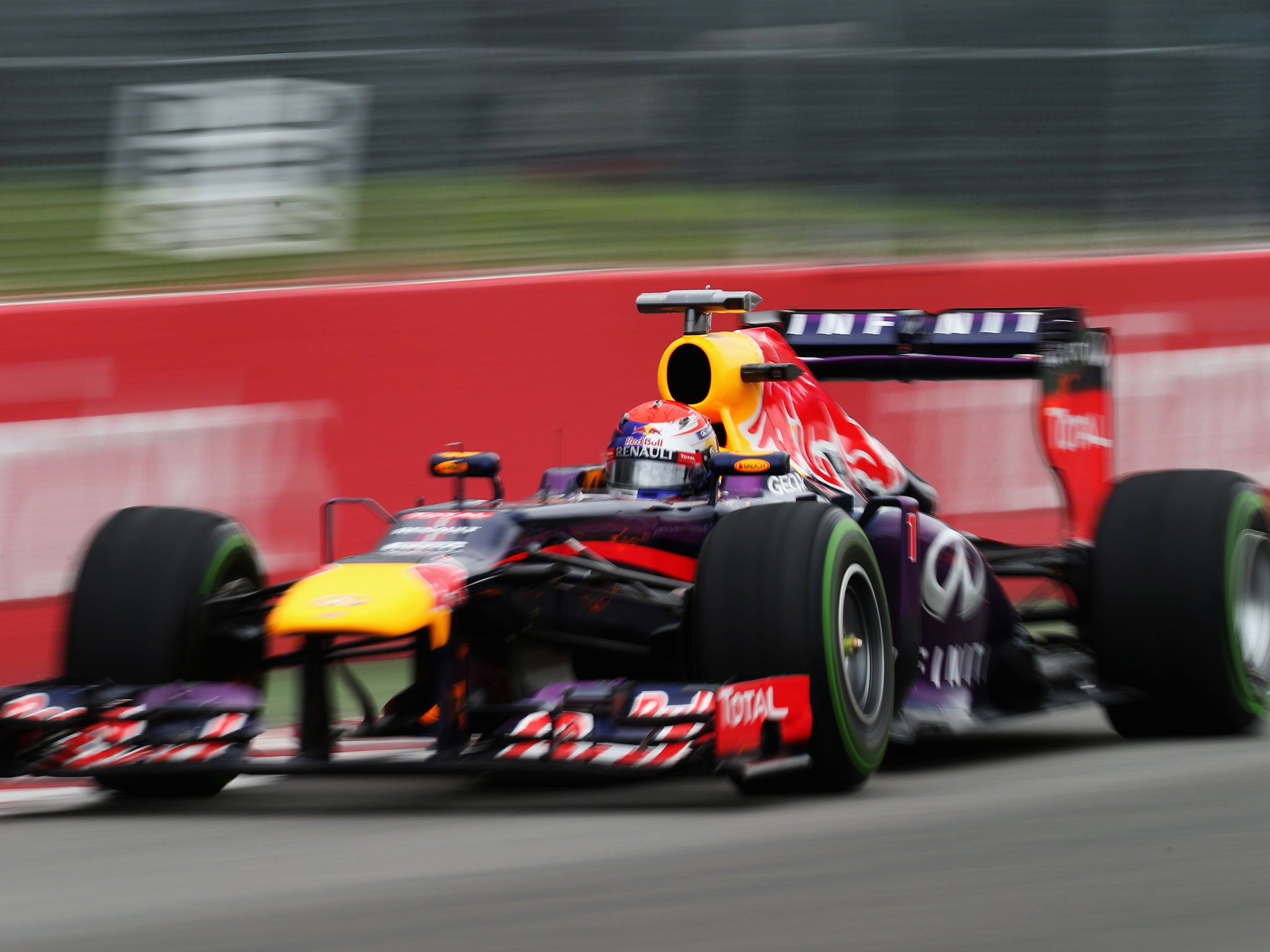 Sebastian Vettel put his Red Bull on pole position at the Canadian Grand Prix