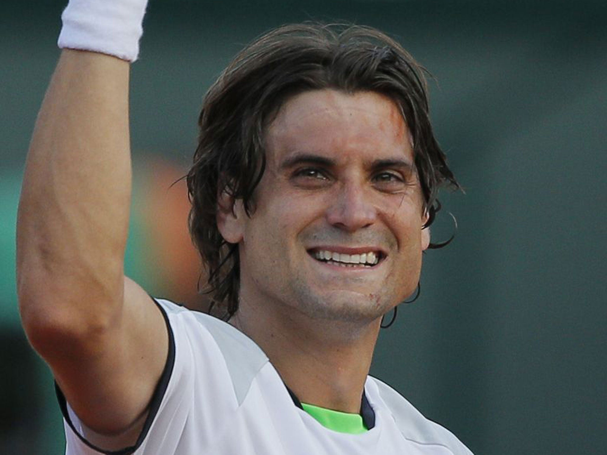 Hoping to make a fist of it: David Ferrer really needs a miracle today