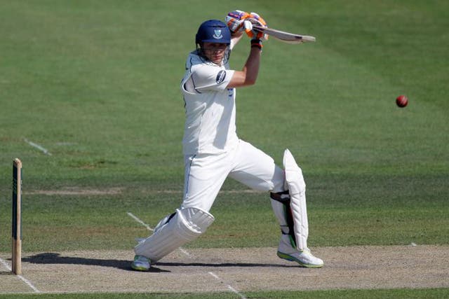 Unlikely hero: Luke Wright, dropped twice, hit 25 fours en route to his 187  