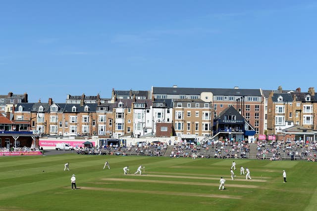 General view of play during day three of the LV County Championship division one match between Yorkshire and Nottinghamshire at North Marine Road