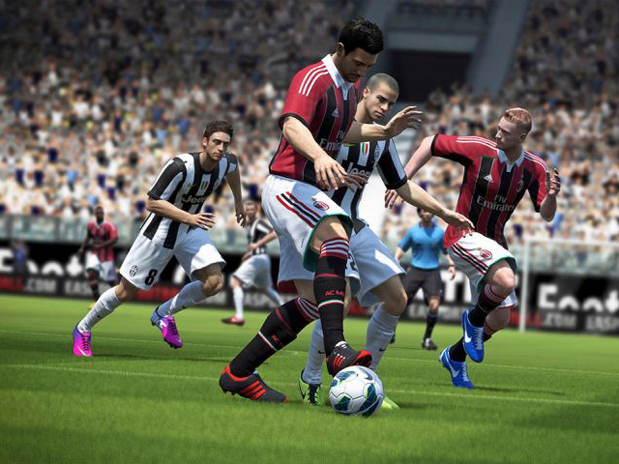 A still from 'Fifa 14' on the Xbox