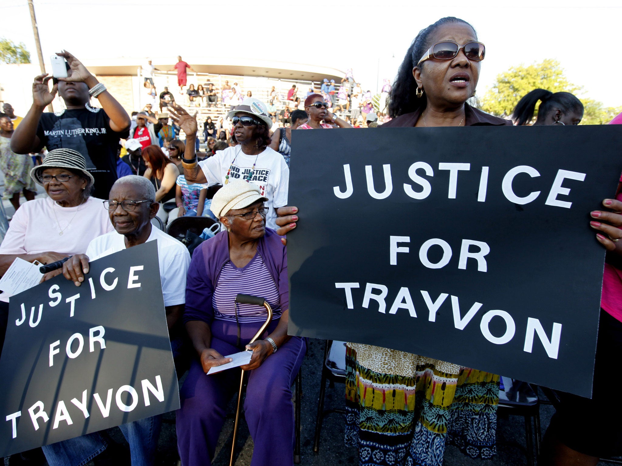 A rally in Miami in support of Trayvon