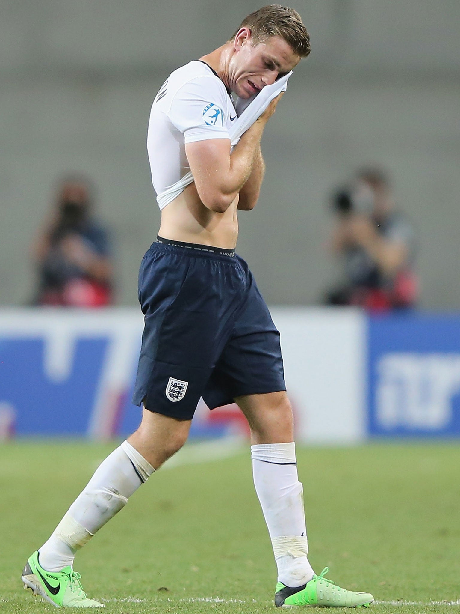 England’s Jordan Henderson will see his European Under-21 Championship hopes disappear against Norway